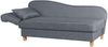 Selma Recamiere mit Armteil links klappbar Flachgewebe Denim Blue Buche Natur Bild 3