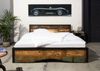 Bett mit Bettkasten Altholz 180x200 mehrfarbig lackiert INDUSTRIAL #109 Bild 3