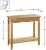 Konsole >54354< in eiche, Massivholz - 75x75x35cm (BxHxT) Bild 2