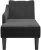 vidaXL Chaiselongue mit Rechter Armlehne Schwarz Stoff 4009802 Bild 4