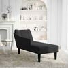 vidaXL Chaiselongue mit Rechter Armlehne Schwarz Stoff 4009802 Bild 3
