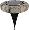 LED Solarleuchte Steinoptik warmweiß Gartenleuchte Leuchtstein Gartendekoration Bild 3