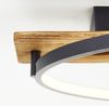 Brilliant LED Deckenleuchte Pirus 70 x 30 cm, 3300 lm, 3000 K, dimmbar, schwarz/holz Bild 5