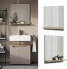 Badspiegel Marelle Greige 60 x 67 cm mit Regal Vicco Bild 2