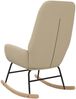 vidaXL Schaukelstuhl Creme Stoff 341255 Bild 5