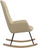 vidaXL Schaukelstuhl Creme Stoff 341255 Bild 4