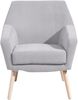 Sessel Kachka Bezug Veloursstoff Buche natur / silber 21075 Bild 2
