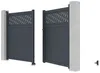 Vente-unique - BAZIO Eingangstor Metall Grau - B 4,6 cm x H 176 cm x L 392 cm Bild 4