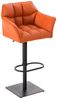 CLP 2er Set Barhocker Damaso Kunstleder drehbar und höhenverstellbar,orange schwarz Bild 2
