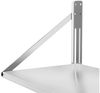 Royal Catering Hängeregal Wandbord klappbar 40 kg Wandregal 60 x 45 cm Edelstahl Küchenregal Bild 3