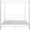 vidaXL Himmelbett Weiß Metall 180x200 cm 325067 Bild 4