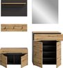 INOSIGN Garderoben-Set Garderobenkombination Rehat, Breite 175cm,in Basalt grau/Artisan Eiche, (4-St), Flurmöbel, Dielenmöbel, Kombination, Diele, Garderobe, Garderobenmöbel Bild 4