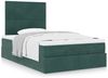 vidaXL Ottoman-Bett mit Matratzen Dunkelgrün 120x190 cm Samt 3313388 Bild 4