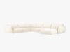 Micadoni Panorama-Ecksofa Kaelle 8-Sitzer Links Chenille Over The Horizon Helles Beige Bild 2