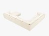 Micadoni Panorama-Ecksofa Kaelle 8-Sitzer Links Chenille Over The Horizon Helles Beige Bild 3
