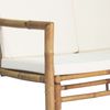 vidaXL 4-tlg. Garten-Lounge-Set mit Auflagen Bambus 43159 Bild 5