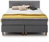 Boxspringbett Kansas / Kenora, Holzwerkstoff, Stoff, Grau, 180 x 110 x 213 cm Bild 2