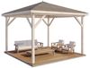 Alpholz Gartenpavillon Modell Lanzarote Gartenpavillon aus Holz Gartenhütte Gartenlaube Bild 2
