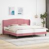 vidaXL Bettrahmen mit Kopfteil Rosa 180x200 cm Samt 42027938 Bild 1