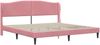 vidaXL Bettrahmen mit Kopfteil Rosa 180x200 cm Samt 42027938 Bild 3