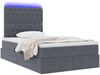 vidaXL LED-Speicherbett mit Matratze Dunkelgrau 120 x 200 cm Samt 3372718 Bild 3