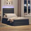 vidaXL LED-Speicherbett mit Matratze Dunkelgrau 120 x 200 cm Samt 3372718 Bild 5