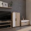 Kommode Berno Sonoma/Weiß 50.1 x 87.3 cm mit 2 Fächern Vicco Bild 3