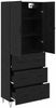 vidaXL Highboard 2 Stück Schwarz Eichen-Optik Ingenieurholz und Glas 3416232 Bild 5