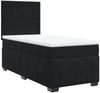 vidaXL Boxspringbett mit Matratze Schwarz 90x200 cm Samt 3293106 Bild 5