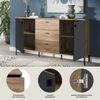 INOSIGN Sideboard TREVERK, Breite: 154 cm, hochwertige MDF-Front schwarz tiefzieh (1 St), Sideboard, Wohnzimmer, Esszimmer Bild 4