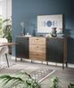 INOSIGN Sideboard TREVERK, Breite: 154 cm, hochwertige MDF-Front schwarz tiefzieh (1 St), Sideboard, Wohnzimmer, Esszimmer Bild 2