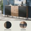 INOSIGN Sideboard TREVERK, Breite: 154 cm, hochwertige MDF-Front schwarz tiefzieh (1 St), Sideboard, Wohnzimmer, Esszimmer Bild 3