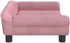 vidaXL Hundebett Rosa 70x48x22 cm Samt Bild 4