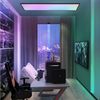 ZMH LED Deckenleuchte mit Smart RGB Hintergrundbeleuchtung Panel Flach Quadratisch/Rund, Dimmbar, LED fest integriert, Tageslichtweiß Bild 3