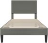 vidaXL Bettrahmen mit Kopfteil Hellgrau 90x200 cm Cordstoff 42027712 Bild 4