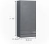 Badschrank Fredd Anthrazit Hochglanz 36.4 x 77 cm Vicco Bild 3