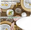 SÄNGER Tafelservice Bilgola Black Rim (24-tlg), 6 Personen, Porzellan, Weiß mit schwarzen Akzenten, spülmaschinenfest, Premium Collection Bild 3