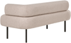 Rechtsseitige Chaiselongue MIRMANDE Stoff Hellbraun Bild 5