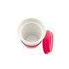 Kaffeebecher To Go, Porzellan Coffee to go Becher mit Deckel 250ml Pink Bild 4