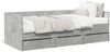 vidaXL Tagesbett mit Schubladen ohne Matratze Betongrau 90x190 cm 3280828 Bild 2