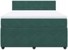 vidaXL Boxspringbett mit Matratze Dunkelgrün 140x200 cm Samt 3287761 Bild 4