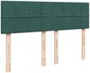 vidaXL Boxspringbett mit Matratze Dunkelgrün 140x200 cm Samt 3287761 Bild 5