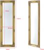 Wandspiegel Livorno 132x42 cm Ganzkörperspiegel im Eukalyptusholz Rahmen Antik Gold [en. casa] Bild 3