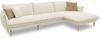 DOMO. collection Ecksofa 100 024, Couch in L-Form, mit Taschenfederkern, bodenfreies Design, Holzfüße, Sofa, Polsterecke, Eckcouch, 315 x 159 x 86 cm (BxTxH), Farbe creme Bild 3