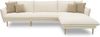 DOMO. collection Ecksofa 100 024, Couch in L-Form, mit Taschenfederkern, bodenfreies Design, Holzfüße, Sofa, Polsterecke, Eckcouch, 315 x 159 x 86 cm (BxTxH), Farbe creme Bild 2