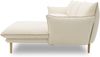 DOMO. collection Ecksofa 100 024, Couch in L-Form, mit Taschenfederkern, bodenfreies Design, Holzfüße, Sofa, Polsterecke, Eckcouch, 315 x 159 x 86 cm (BxTxH), Farbe creme Bild 4