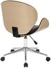 Calicosy Bürostuhl mit Dekor in heller Nussbaumoptik H84 cm – HERCULE - Helles Holz Bild 4