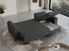 Wohnzimmersofa mit Schlaffunktion und Bettkasten - HUGO-Non - Dunkelgrau Boucle Bild 5