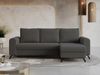 Wohnzimmersofa mit Schlaffunktion und Bettkasten - HUGO-Non - Dunkelgrau Boucle Bild 2