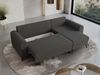 Wohnzimmersofa mit Schlaffunktion und Bettkasten - HUGO-Non - Dunkelgrau Boucle Bild 3